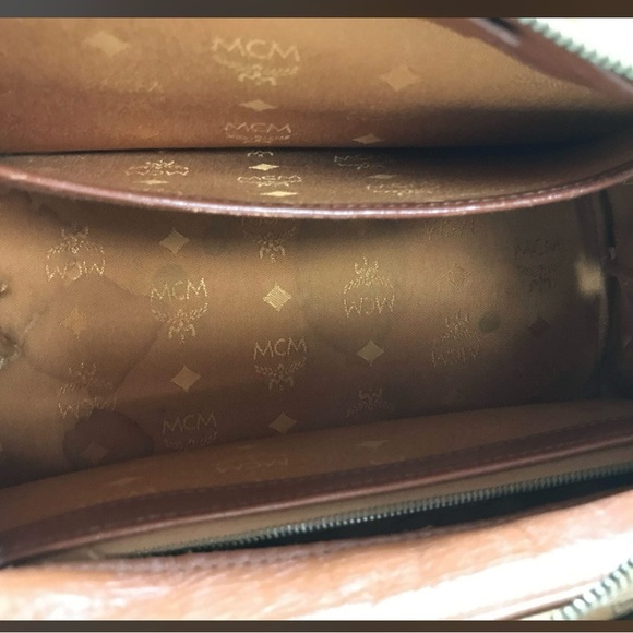 Authentic MCM Small Boston Bag Visetos - Picture 13 of 16